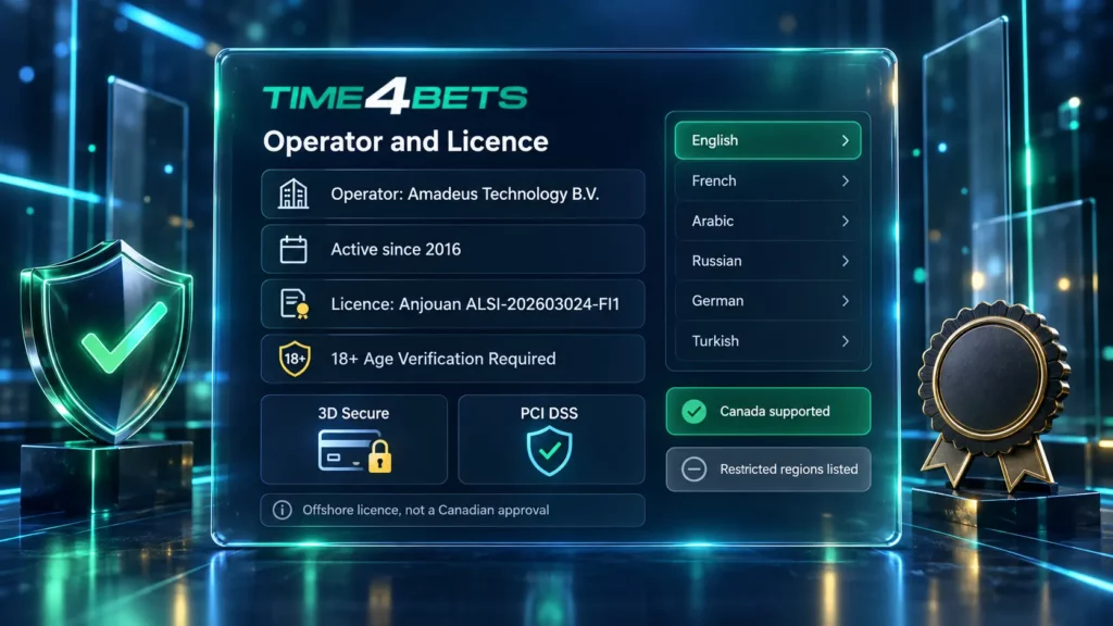 time4bets license