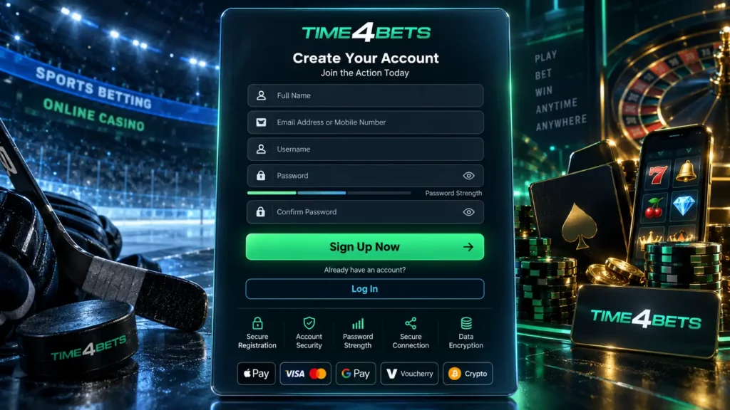 time4bets register